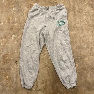 Pacsun's Grey Sweatpants with Green details